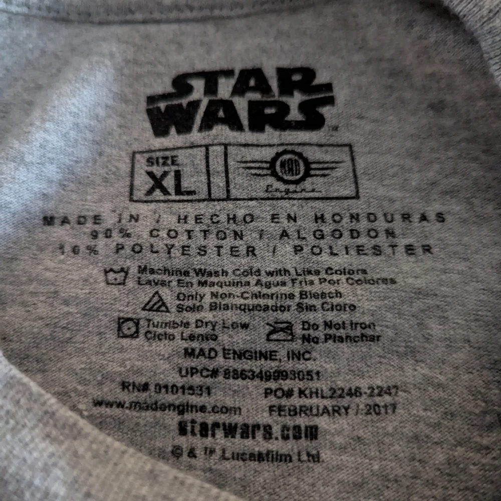Star Wars Heather Gray T-Shirt